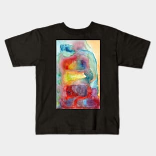 Colorful abstract watercolor texture Kids T-Shirt